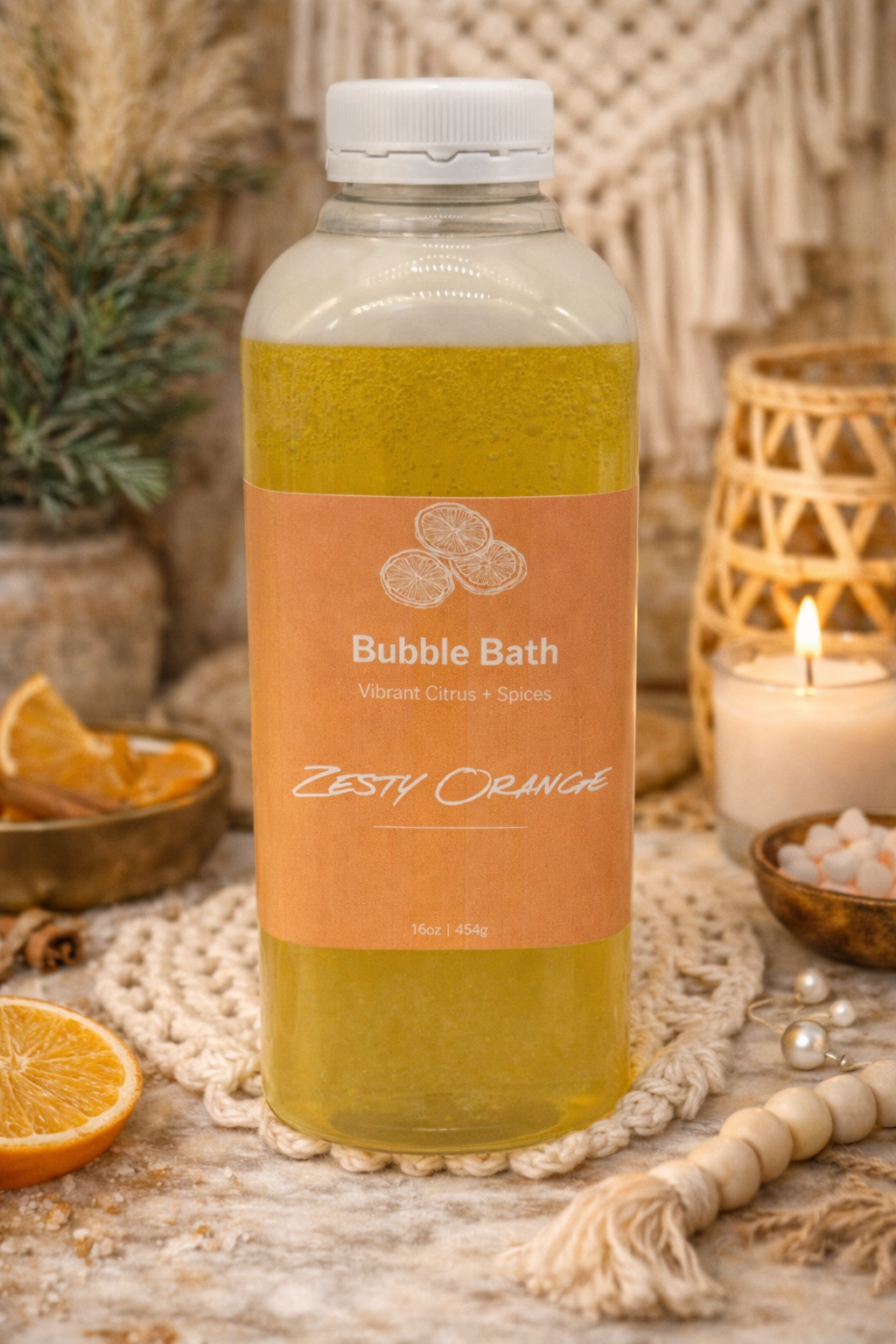Zesty Orange Bubble Bath